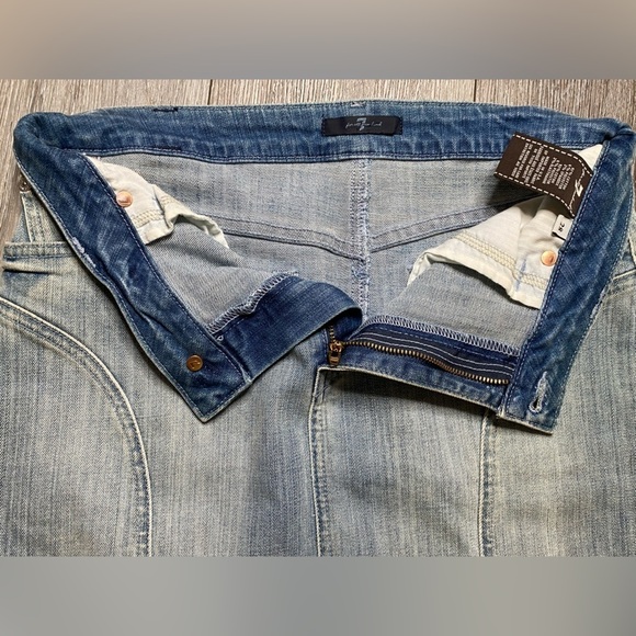 7 for all mankind Denim Skirt Size 28 - Picture 7 of 16